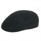Casquette sportive en feutre de laine Casquette au design anglais noir