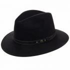HUTTER | Chapeau de feutre Traveller � bord large brun fonc�