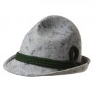 Chapeau de chasse avec des cordelettes en laine gris