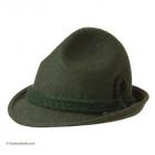 Chapeau de chasse avec des cordelettes en laine olive
