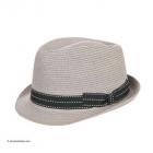 Chapeaux Trilby � bord pubien pour femmes et hommes gris