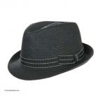 Chapeaux Trilby � bord pubien pour femmes et hommes noir