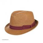 Chapeaux Trilby � bord pubien pour femmes et hommes camel