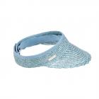 SEEBERGER | Bouclier de paille pour femme casquette de baseball r�glable bleu clair