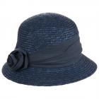 SEEBERGER | Chapeau de paille dames bleu