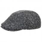 Casquette plate en pure laine Hiko Stetson gris