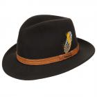 Chapeau feutre avec garniture en cuir marron Canfield Stetson marron