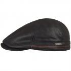 Casquette en cuir avec oreillettes Redding Stetson noir