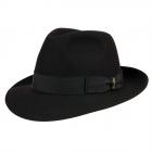 Chapeau avec sa bo�te sign� Borsalino noir