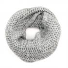 HUTTER | Echarpe bouclette en broderie pour femmes gris