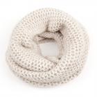 HUTTER | Echarpe bouclette en broderie pour femmes beige