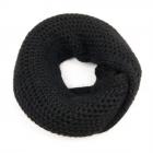 HUTTER | Echarpe bouclette en broderie pour femmes noir