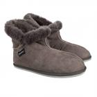 Chausson en peau d'agneau avec �lastique lat�ral Oskar Shepherd gris fonc�