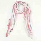 Foulard d'�t� unisexe avec petites franges rouge