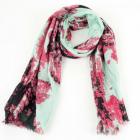 Foulard d'�t� en coton blanc laine