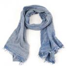 Foulard d'�t� stonewash avec rivets bleu