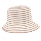 Chapeau � bordure Cloche avec bord moyen l�g�rement descendant marron clair