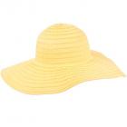 Chapeau � larges bords bordures Latina en uni jaune