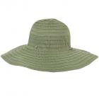 Chapeau � larges bords bordures Latina en uni vert