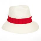 ROSSOMENTA | Chapeau d'�t� pour femmes avec bord large rouge
