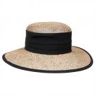 SEEBEGER | Chapeau de paille femme � larges bords en jonc de mer nature