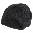 Bonnet au motif tress�  anthracite