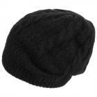 Bonnet au motif tress�  noir