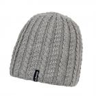 McBEANIE | Bonnet tricot� avec int�rieur en polaire gris clair