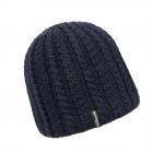 McBEANIE | Bonnet tricot� avec int�rieur en polaire bleu fonc�