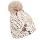 McBeanie | Bonnet pour femme en tricot avec pompon beige