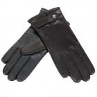 Gants en peau pour femme sign�s ROECKL noir