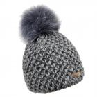 NORTON | b�ret pour femme avec pompon animal gris