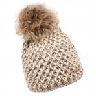NORTON | b�ret pour femme avec pompon animal nature