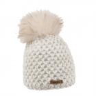 NORTON | b�ret pour femme avec pompon animal blanc laine