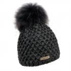 NORTON | b�ret pour femme avec pompon animal anthracite