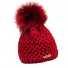 NORTON | b�ret pour femme avec pompon animal rouge