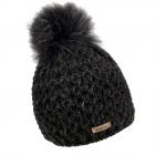 NORTON | b�ret pour femme avec pompon animal noir