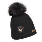 NORTON | Bonnet tricot� avec pompon noir