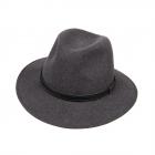HUTTER | Chapeau de feutre Traveller � bord large anthracite