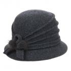 Chapeau en laine cuite mod�le Tatiana sign� WILLY anthracite