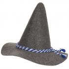 Chapeau typique pour f�tes tyroliennes, Oktoberfest gris/bleu