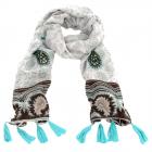 Echarpe Foglie sign�e Passigatti gris