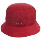Chapeau de pluie avec la pochette sign� ALESSANDRA BACCI rouge