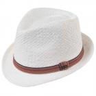 Chapeau Trilby sign� HUTST�BELE blanc