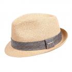 STETSON | Chapeau de paille Trilby Toyo Tress� en viscose assorti � toutes les tenues nature