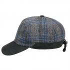 Casquette � visi�re avec oreillettes en laine vierge gris