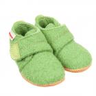 GIESSWEIN | Chaussons pour b�b�s avec fermeture velcro mod�le Oberstaufen vert clair