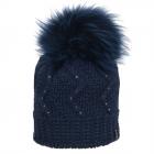 McBeanie | Bonnet � pompon avec doublure int�rieure bleu