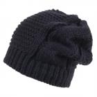 Bonnet en optique tricot de SEEBERGER bleu fonc�