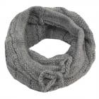 SEEBERGER | �charpe � boucles en tricot gris clair